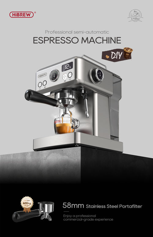 HiBREW H10A Semi-Automatic Espresso Machine