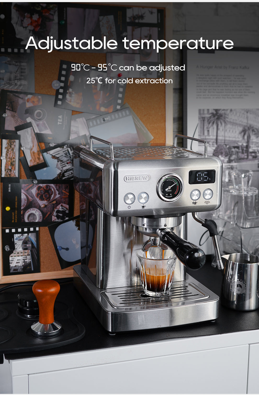 HiBREW H10A Semi-Automatic Espresso Machine