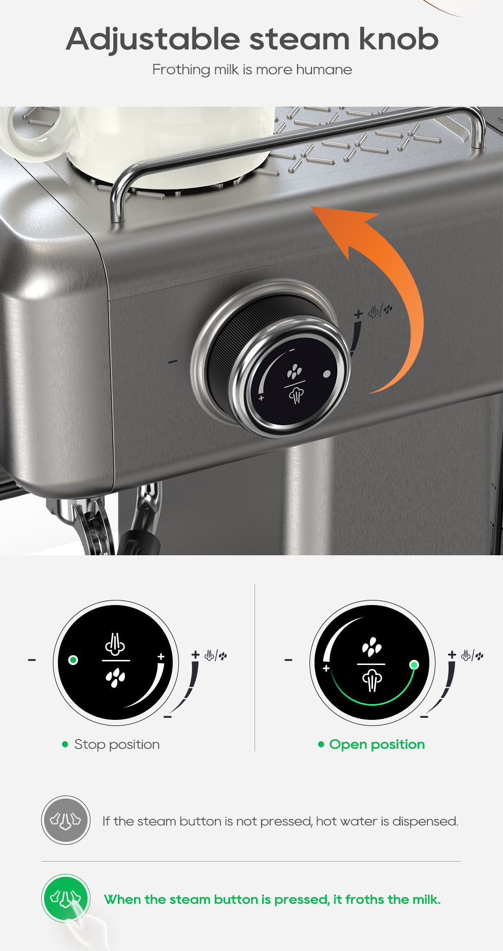 HiBREW H10A Semi-Automatic Espresso Machine