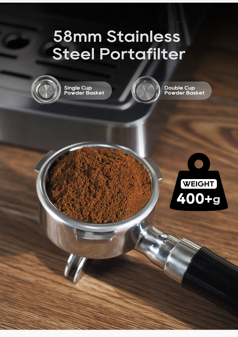 HiBREW H10A Semi-Automatic Espresso Machine
