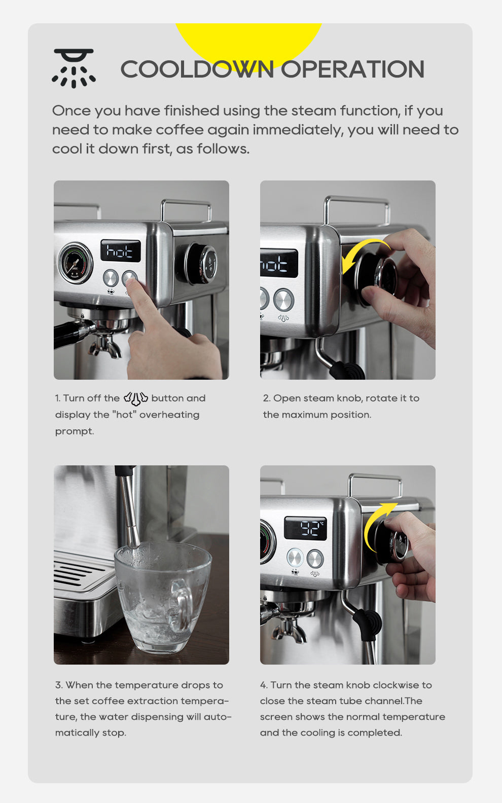 HiBREW H10A Semi-Automatic Espresso Machine