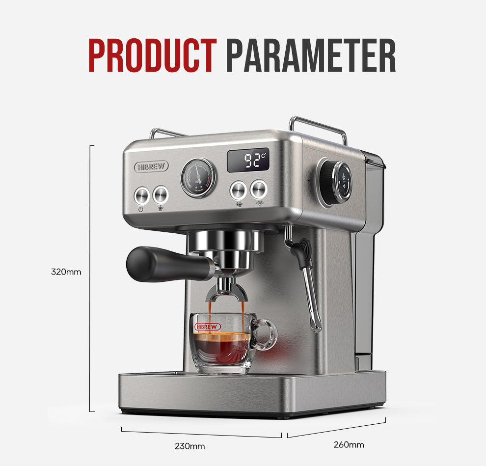 HiBREW H10A Semi-Automatic Espresso Machine